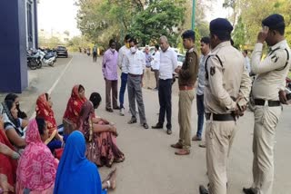 Woman sitting on fast for justice