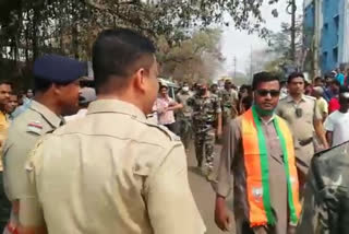 BJP candidate allegedely attacked by IC, Kharagpur