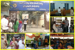 municipal elections polling in vishakapatnam