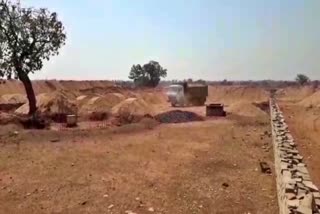 Illegal sand excavation in Mahasamund