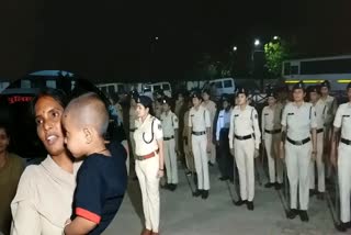 Women police on night patrolling