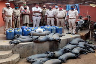 illegal mahua liquor seized in Jamshedpur
