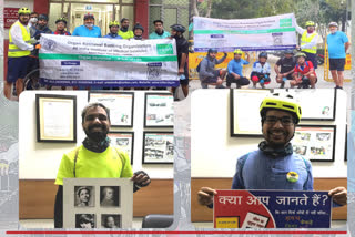 65 riders rode cycle in virtual  cycle ride to spread awareness about organ donation