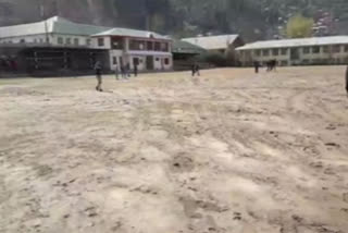 Bad condition of sports stadium