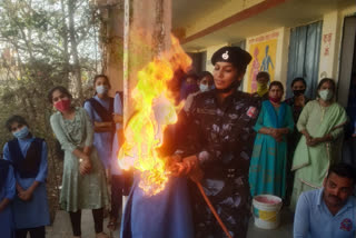 Disaster management training given to students