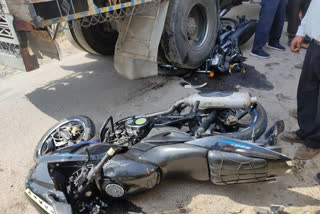 Road accident in bhoranj.