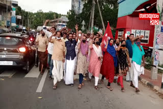 LDF Candidates Chinju Rani in Chadayamangalam  Chadayamangalam candidates  ചിഞ്ചു റാണിക്കെതിരെ പ്രതിഷേധം  ചടയമംഗലം നിയസഭാ മണ്ഡലം