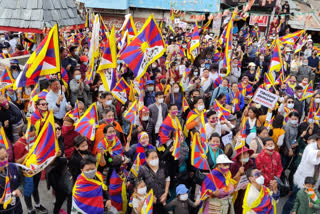 Tibetans rally against China in dharamshala