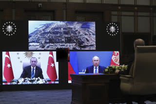 Erdogan, Putin remotely start nuclear reactor construction