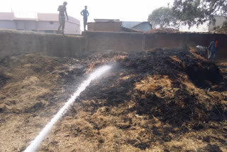 four children burnt in fire at durg