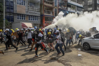 Violence in Myanmar Protest