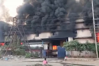 Fire breaks out at chemical factory in Thane  Ambernath fire  Maharashtra Industrial Development Corporation  fire at chemical factory  കെമിക്കല്‍ ഫാക്ടറി  മഹാരാഷ്ട്ര വ്യവസായ വികസന കോർപ്പറേഷന്‍  അഗ്നിശമന സേന  തീപിടുത്തം