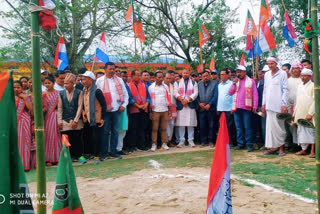 টিংখাঙৰ লেঙেৰী তিনিআলিত মুকলি মিত্ৰজোঁটৰ নিৰ্বাচনী কাৰ্যলয়