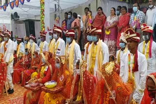 Mass wedding of 72 couples in Balod