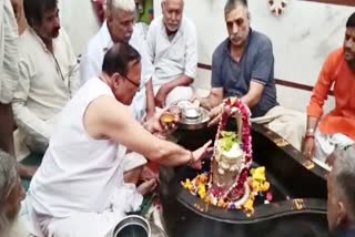 Minister BD Kalla worshiped in Bikaner,  Worship of lord shiva