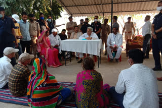 cm bhupesh baghel arrives to meet victim family of bathena scandal