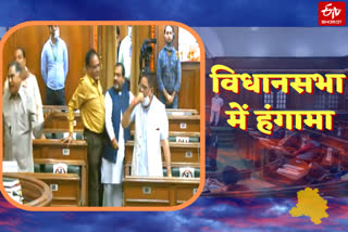 Uproar in the assembly over the Delhi riots