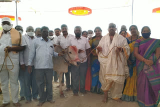 Husnabad MLA in the service of Sri Swayambhu Rajarajeswara Swami