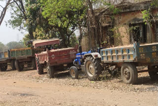 Markachcho police confiscated 4 tractors of illegal sand