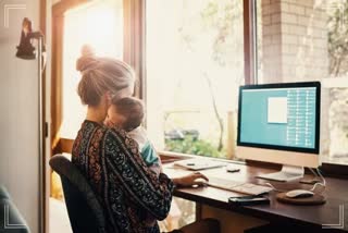Women employees on Work from home