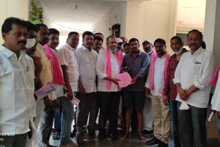 trs mlc election campaign by mla gandra venkataramana reddy at bhupalpally in jayashankar bhupalpally district