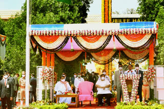Telangana Guv, CM launch India's independence celebrations