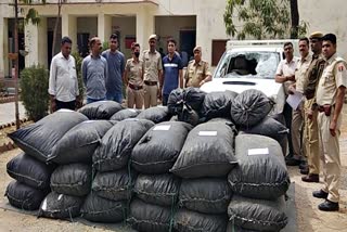 फायरिंग  तस्कर और पुलिस में फायरिंग  डोडा चूरा जब्त  Doda sawdust seized  Firing between police and smugglers  Doda sawdust seized  Smugglers and police firing  Firing  Chittorgarh News