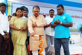 drinking Water Minister lays foundation stone for construction of remains of water supply scheme