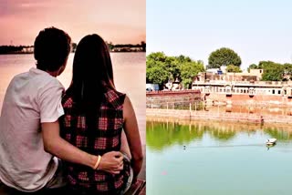 lover couple  gulab sagar in jodhpur  jodhpur news  गुलाब सागर में समा गए दो प्रेमी  जोधपुर न्यूज  प्रेमी युगल ने की आत्महत्या  Lover couple commits suicide  Lover couple suicide  लव अफेयर