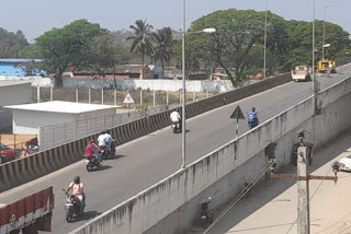 Heavy vehicle traffic ban on Hosapete-Shimoga State Highway Overpass