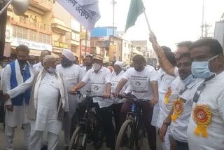 Bicycle rally held in Dhamtari