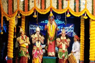 Yakshagana play in Court premises