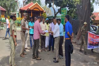 distribution of notice to create awareness on wildfire