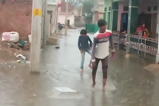 neemkathana news,waterlogging in lower slum