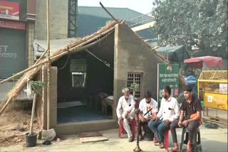 a permanent shelter at Tikri border