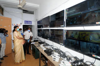 district collector santha inspection