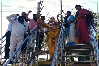 TDP Dalit women leaders protest