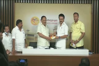 Chennai: DMK President MK Stalin releases party manifesto for Tamil Nadu assembly elections