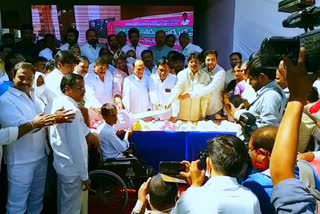 home minister mahmmod ali participated in mlc kavitha birthday celebrations