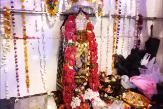 Crowd of devotees in Shani temple