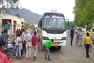 Bus crushed young man in Bundi,  Rajasthan News