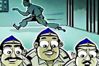 जेल से चोर फरार  बाइक चोर  नगर पुलिस भरतपुर  लॉकअप से चोर फरार  Thief escapes from lockup  City Police Bharatpur  Bike thief  Thief escapes from jail