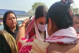 election campain by simiti irani at sivasagar