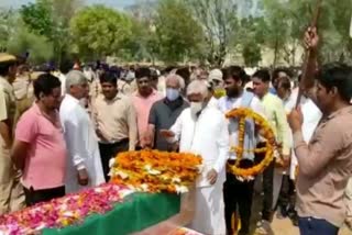 funeral of martyr Jaleem Singh, death of Jaleem Singh of Hanumangarh