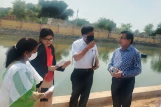 sriganganagar district collector visit, water life plan in sriganganagar