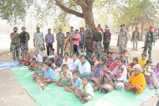 Villagers chaupal in Naxalite affected area