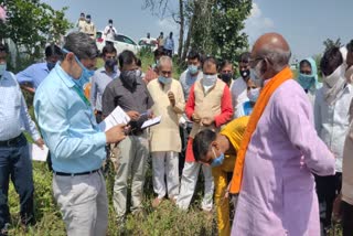 Central team assessed damaged crop