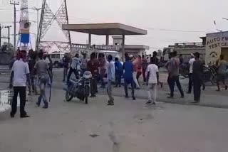 BJP and Masas workers fight in Dhanbad