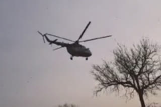 Helicopters applied to destroy locusts