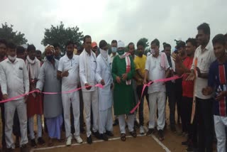 mla inaugurated cricket tournament